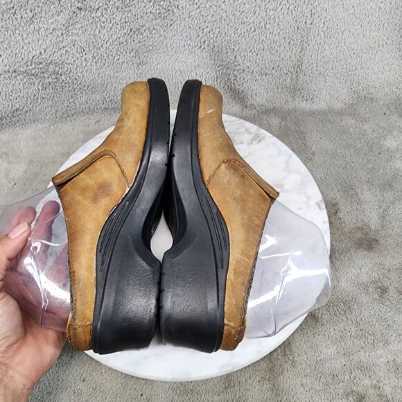 Ariat Shoes Womens Size 7 Mendocino Tassel Clog Brown Leather Slip-On *Read* - Picture 10 of 14